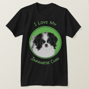 Originele Schilderij van Japanse Chin Puppy - Orig T-shirt