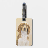 Originele schilderij van Welsh Springer Spaniel - Bagagelabel (Achterkant verticaal)