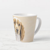 Originele schilderij van Welsh Springer Spaniel -  Latte Mok (Rechterhoek)