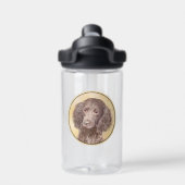 Originele Schildering van Amerikaanse Water Spanie Waterfles (Achterkant)