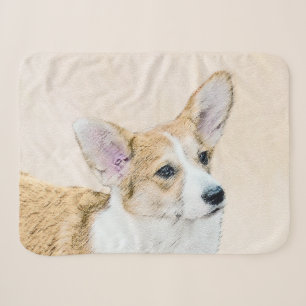 Originele Schildering van Pembroke Welsh Corgi - H Sherpa Deken