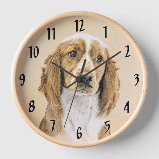 Originele schilderkunst van Welsh Springer Spaniel (Voorkant)