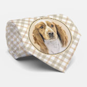 Originele schilderkunst van Welsh Springer Spaniel Stropdas (Opgerold)
