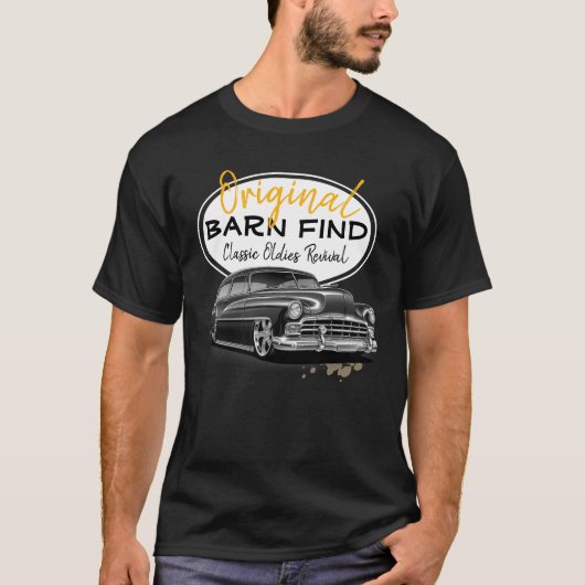 Originele Schuur Vind Klassieke Oldies Chevy Car T-shirt (Voorkant)