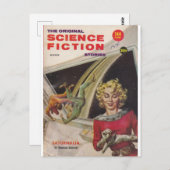 originele science fiction 4 briefkaart (Voorkant / Achterkant)