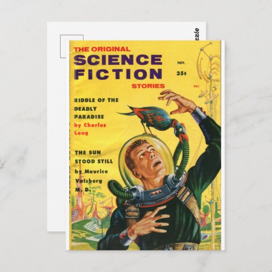 originele science fiction briefkaart (Voorkant / Achterkant)