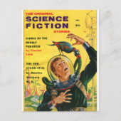 originele science fiction briefkaart (Voorkant)