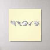 Originele Seashell Art Kies uw kleur Canvas Afdruk (Voorkant)