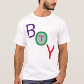 ORIGINELE SJABLOON TEKST ONTWERP "BOY" T-SHIRT (Voorkant)