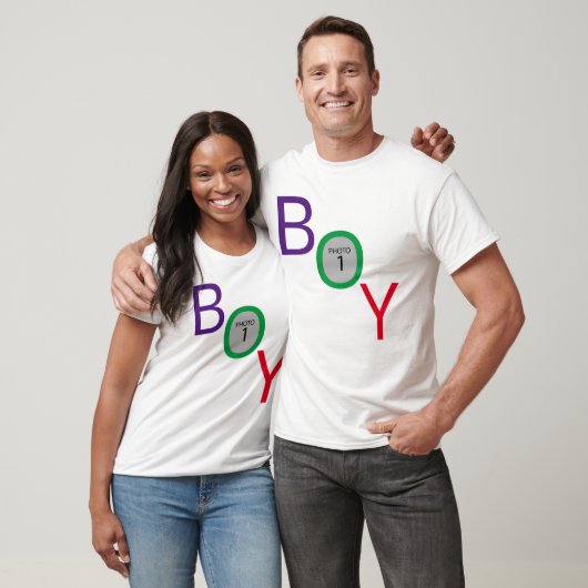 ORIGINELE SJABLOON TEKST ONTWERP "BOY" T-SHIRT (Unisex)