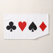 Originele speelkaarten Diamond Club Heart Spade Bad Handdoek (Handdoek)