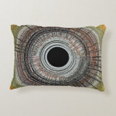 Originele spin art accent kussen (Achterkant)