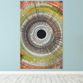 Originele spin art canvas afdruk (Insitu (Houten vloer))