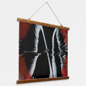 Originele spin art hangend wandkleed (Gebogen)