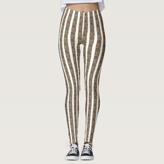 Originele spin art leggings (Voorkant)