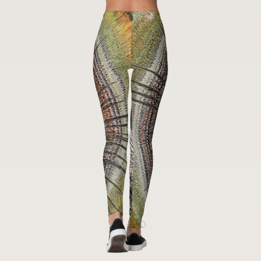 Originele spin art leggings (Achterkant)