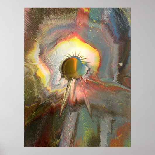 Originele spin art poster (Voorkant)