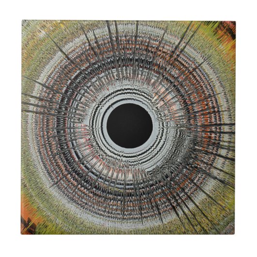 Originele spin art tegeltje (Voorkant)