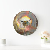 Originele spin kunst grote klok (Huis)
