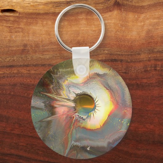 Originele spin kunst sleutelhanger (Achterkant)