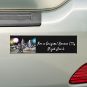 Originele stad Kansas Night Hawk: Plaza fontain Bumpersticker (Op auto)