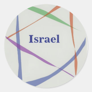 Originele Ster van David-ontwerp  Ronde Sticker
