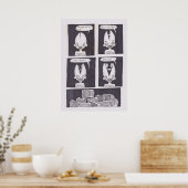 originele striptekening poster (Keuken)