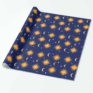 Originele Sun moon Stars Astronomie Gift Astrology Cadeaupapier