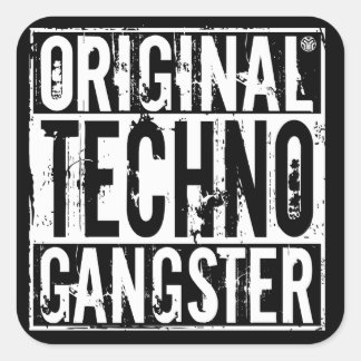 Originele Techno Gangster - Sticker