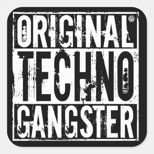 Originele Techno Gangster - Sticker (Voorkant)