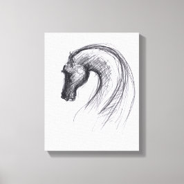 Originele tekening 1 Paardenjaar Zodiac Canvas afd