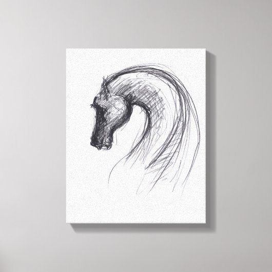 Originele tekening 1 Paardenjaar Zodiac Canvas afd (Voorkant)