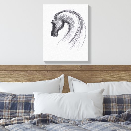 Originele tekening 1 Paardenjaar Zodiac Canvas afd (Insitu (Slaapkamer))