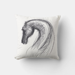 Originele tekening 1 Paardenjaar Zodiac Verjaardag Kussen