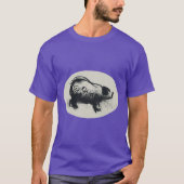Originele tekening van de Varkensspier met Man T-s T-shirt (Voorkant)