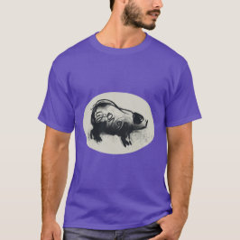 Originele tekening van de Varkensspier met Man T-s T-shirt
