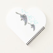 Originele tekening van zeeschildpad gepersonalisee notitieboek (Achterkant)