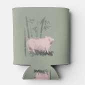 Originele Tekenvarken en Bamboe koelbox Blikjeskoeler (Achterkant)