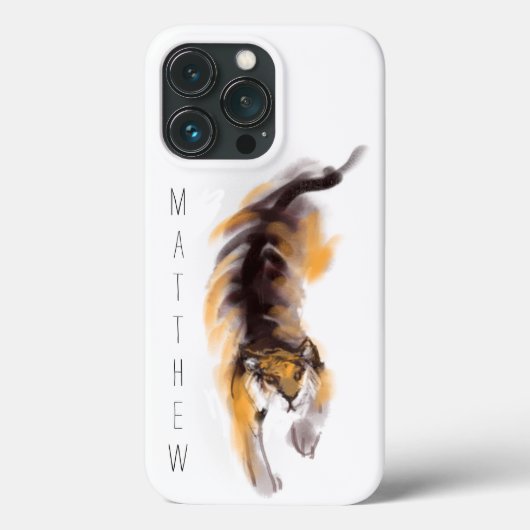 Originele tijgerschilderende Chinese Zodiac Birthd Case-Mate iPhone Case (Achterkant)