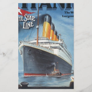 Originele titanische jaarposter 1912 briefpapier