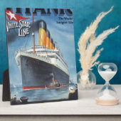 Originele titanische vintage poster 1912 fotoplaat (Zijkant)