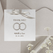 Originele trendy trouwringen dank u bruiloft rubberstempel