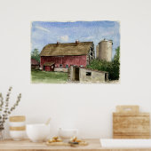 Originele Trescher Barn - poster (Keuken)