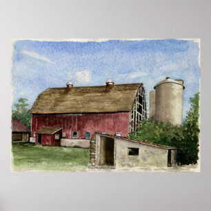 Originele Trescher Barn - poster