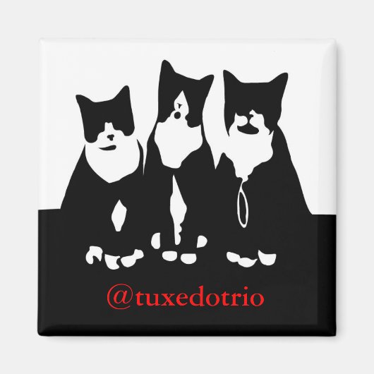 Originele TuxedoTrio magneet (Voorkant)
