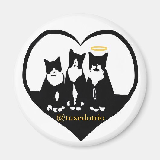 Originele TuxedoTrio magneet (Voorkant)