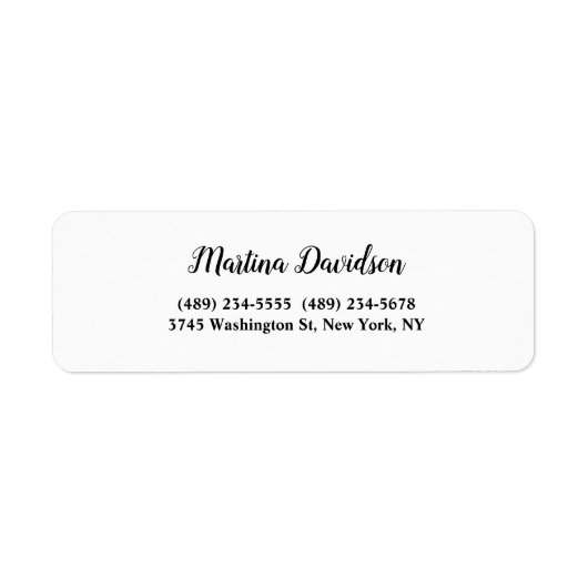 Originele unieke creatieve kalligrafie etiket (Voorkant)