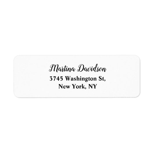 Originele unieke creatieve kalligrafie etiket (Voorkant)