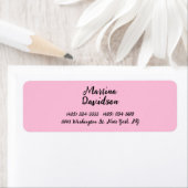 Originele unieke roze creatieve kalligrafie etiket (Insitu)