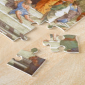 Originele verf "De school van Athene" van Raffaell Legpuzzel (Zijkant)
